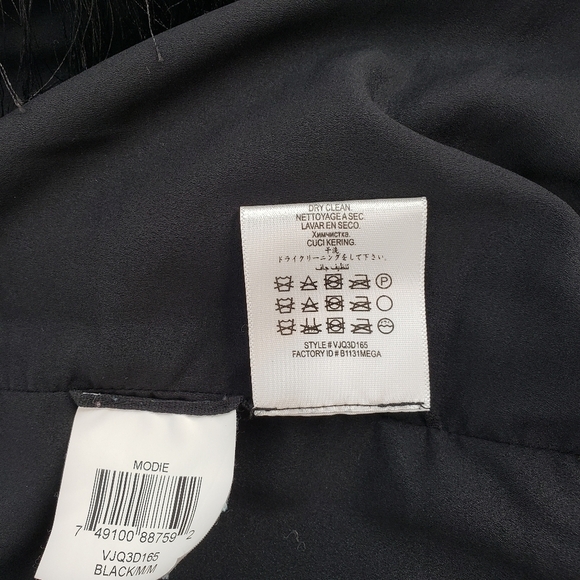 BCBGMaxAzria Modie Tiered Fringe Mini Skirt in Black - Picture 11 of 11